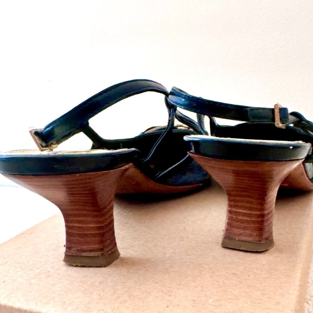 Slingback In Patchwork Denim - image 3